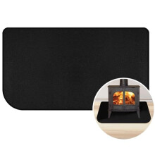 LeadCon Fireproof Fireplace Mat, 70 x 120 cm, Fireproof Mat, Fireproof Mat, Fireplace Mat, Fibreglass Mat, Protects the Lawn Floor from Sparks, Embers