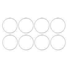 Trekrevive Titanium Pipe Rings, Lightweight and Portable, 2.36 Inches of Hot Tent Stove rollup pipe(Stainless Steel, 8 Stove Pipe Rings)