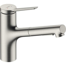 hansgrohe Zesis M33 - Kitchen tap with Metal Pull-Out Spray, 2 Sprays, Kitchen Mixer Sink tap with spout Height 150mm, Kitchen tap Mixer with Swivel