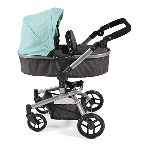 Bayer Chic 2000 Yolo 593-42 Combination Doll's Pram Melange Mint 1