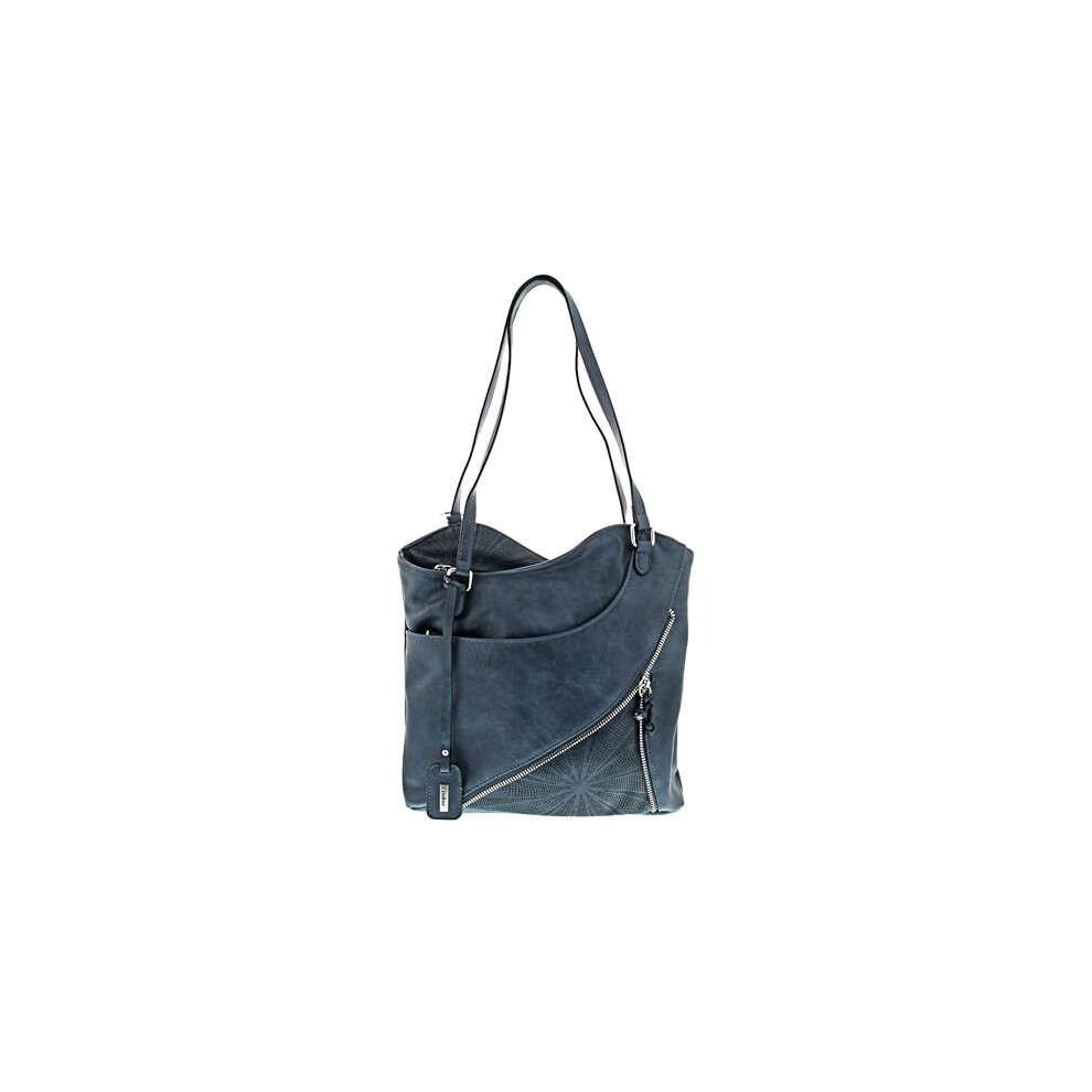 Rieker Ladies Blue Shopper H1025, Blue, S