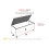 COOL BED Grey Chenille Fabric Cube Large Ottoman Storage Box Storage Bench Seat Stool Footstool Blanket Toy Boxes 3