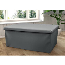 Artistic Fashionista Limited Faux Leather Ottoman Storage Box Folding Footstool Rest Seat, Storage Stool Toy Chest Practical Bench Blanket Linen Box