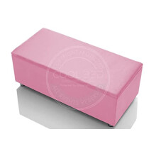COOL BED Sleep Well, Pay Less New Large Ottoman Storage Boxes with Lid in Plain Pink Plush Velvet Top Bench Footstool Blanket Toy Box for Kids (Pink