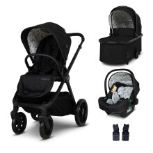 COSATTO Giggle 4 Travel System - 3 in 1 Travel System, 0-25kg Approx. 4 Years Old, Compact Fold, Pram, Pushchair, Carrycot, Seat Unit, i-Size Group 0+