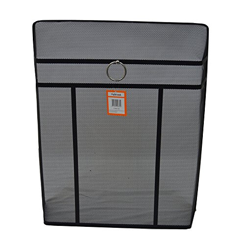 Inglenook Heavy 28" Black Fire Guard With Chrome Ring