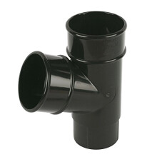112.5degs Pipe Branch Black 68mm