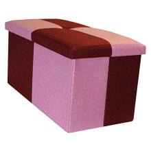 MyHome Large Quattro Storage Ottoman Wine Pink Functional Foot Stool Seat Storage Box