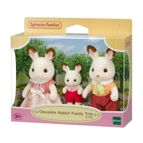Sylvanian Families SYLVANIAN FAMILIES Threesome Family Rabbit Chocolate