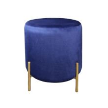 ASPECT Valentine Ottoman,Foot Stool- Blue Velvet