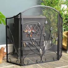 Black Country Metal Works Ltd Ivelen Lane Leaf Design Fire Guard