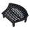 AB Tools 16" Fire Grate For 18" Fireplace Cast Iron Coal Log Black Front Open Basket 1