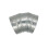45 Degree Galvanized Steel Elbow/Flue Liner Bend Connector Multi Fuel Pipe Joint/Silver (150mm) 1