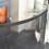 Black Contemporary Curved Single Panel Fire Guard 3