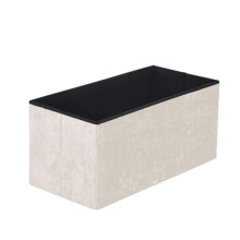 New Foldable Storage Boxes Seat Foot Stool Crushed Velvet and Corduroy Material Ottoman Storage Box with Lids for Kids Toys Bedroom Hallway Living