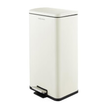 Morphy Richards Kitchen Bin 30L, Pedal Rubbish Bin with Soft Close Lid, Slim Waste Bin, Removable Inner Bucket, Space-Saving Design, Equip Collection,
