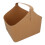 Large Brown Leather Firewood Storage Basket with Handle Log Branch Holder Bin 1