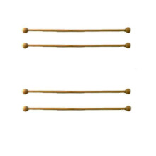 Melody Jane Dolls House 4 Wooden Curtain Rails Rods Poles Miniature 1:12 Scale Accessory