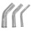 45 Degree Polished Aluminium Universal Pipe (76mm) 1