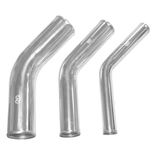 45 Degree Polished Aluminium Universal Pipe (76mm)