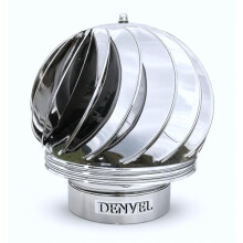 Chimney Spinner Cowl 7'' / 180 mm - Stainless Steel Rotating Chimney Cap – Smoke Extractor, Wind-Driven Draft Improver for Chimneys & Ventilation
