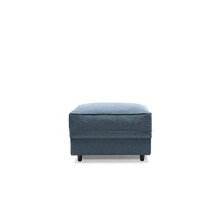 Abakus Direct Pouffe Footstool for Living Room - Darcy Large Teal Foot Stool With Brushed Cotton Fabric | Footstools and Pouffes | 60Wx50Dx47H
