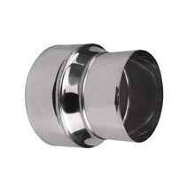 Stainless Steel Stove Pipe Reducer | Tube Connector | Chimney Flue Liner Adaptor (Ø150mm / Ø100mm)