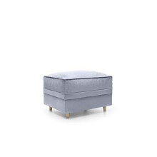 Abakus Direct Pouffes for Living Room - Stylish Chicago Low Footstool with Water Repellent Velvet Fabric | Contemporary Living Room Furniture in