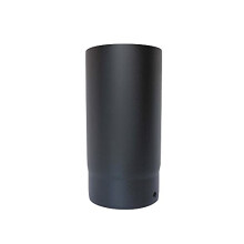 Black Stove Pipe - 150mm (6inch) Vitreous Enamel Flue Pipe 250mm Length Award Winner 12 Year Warranty
