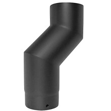 Black Stove Pipe -150mm (6inch) One Piece Stove Offset Vitreous Enamel Award Winner 12 Year Warranty