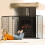 Fire Side Extending Extendable Nursery Child Safety Fireguard Firescreen Cover Black 2