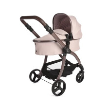 Roma Egg - Hush Violet Dolls Pram & Pushchair, Adjustable Handle 60-78cm, 2-in-1 Seat Unit/Carry Cot, Lightweight, Suitable for Dolls Up to 57cm,