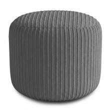 KISAA Living Cozy Jumbo Cord Footstool Bean Bags, Stylish & Durable Jumbo Cord Oval Shape Foot Rest Pouffe Beanbags, Durable & Comfortable (Round