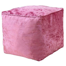 Luxurious Crushed Velvet Bean Bag Footstool | Indoor Home Living Room Filled BeanBag Pouffe | Ergonomic Design for Optimal Body Support | Sturdy