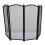 Folding 4-Panel Mesh Fire Guard Screen - Durable Fireplace Safety Protector 1