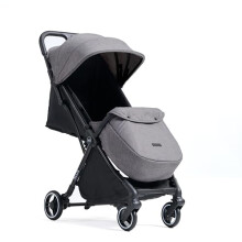 Allis Baby Flick Auto-Fold Stroller with Footmuff and Raincover - Lightweight Foldable Pushchair - Puncture-Proof Wheels, Adjustable Leg Rest &