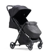 Allis Baby Flick Foldable Stroller - Automatic Folding Pushchair with Footmuff & Raincover - Lightweight Travel Friendly Buggy - PU Wheels, Adjustable