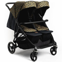 Roma Gemini 2 - Twin Pram, 69cm Wide, fits Through Single Doors. Double Buggy, 22 kg Per Seat, Includes Rain Cover, Recline & Storage, Award Winning,