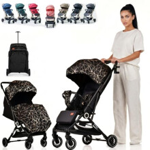 Lightweight Stroller, Baby Pushchair, Compact Travel Buggy, Up to 22kg, One Hand Foldable, Upgraded Wheels, Four Seasons Stroller, Foot Cover, Cabin