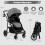 Gymax GYMAX Foldable Baby Stroller with Adjustable Backrest & Canopy (Gray) 5