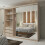 MN Furniture (Oak) Modern 3 Mirror Sliding Door Wardrobe 250cm 2