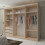 MN Furniture (Oak) Modern 3 Mirror Sliding Door Wardrobe 250cm 3