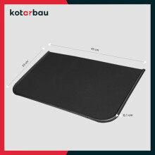 KOTARBAU Fireplace Base Plate 30 x 50 cm Made of Powder Coating Steel Black Floor Sheet Ash Tray Fireplace Base Plate Fireplace Plate Dirt Plate