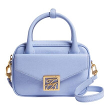 Ted Baker Anibell Detail Mini Leather Crossbody Bag It - Blue