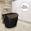 KOTARBAU Waste Separation System Kitchen Rubbish Bin 1 Compartment Waste Bin Lid Plastic Kitchen Waste Bin Kitchen Rubbish Bin Recycling System 5