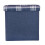 XSS Folding Check Pattern Storage Ottoman Cube With Foam Padded Lid 15" - Blue 1