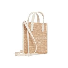 Ted Baker Women's S284048IVORYO/S Faux Raffia Mini Icon Bag, Ivory