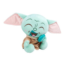 Simba official Disney The Mandalorian Movie Grogu with Macaroon, 25cm plush soft toy fan favourite