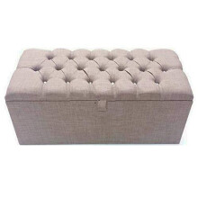 luxisleepltd Turin Spanish Storage Ottoman Strong and Durable Toy Chest Footstool (: Length 30'' x Width/Depth 13'' x Hieght 13'', Red)