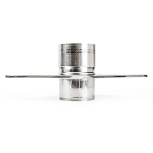 Stainless Steel, Collar Top Plate Pipes Stove Chimney Flue, Ø Ø 110 mm (4,33")